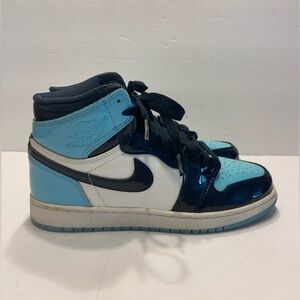 Size 5.5 Y Air Jordan 1 Retro OG High Blue Chill W Women’s Size 7